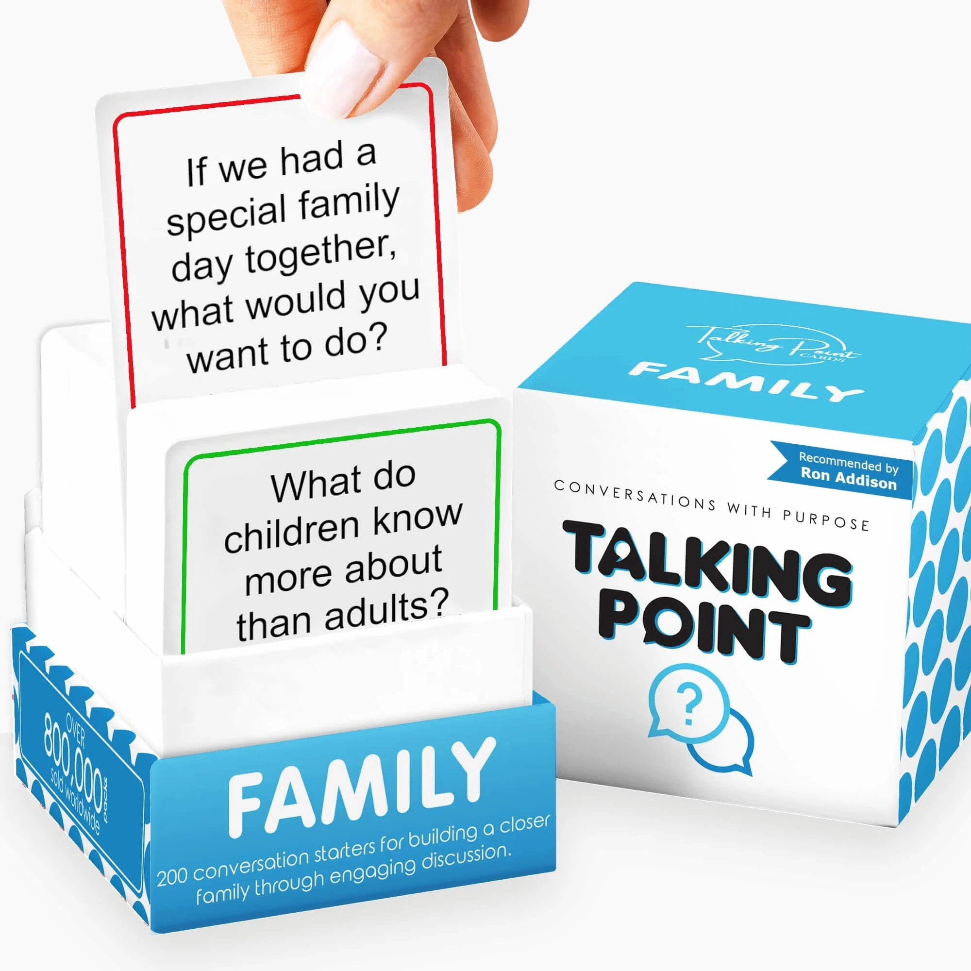 Connect with Your Family - 200 Meaningful Conversation Cards for Kids, Teens & Adults to Truly Get to Know Each Other - Share Stories & Build Deeper Bonds - Perfect for Dinner, Road Trips & Game Night
