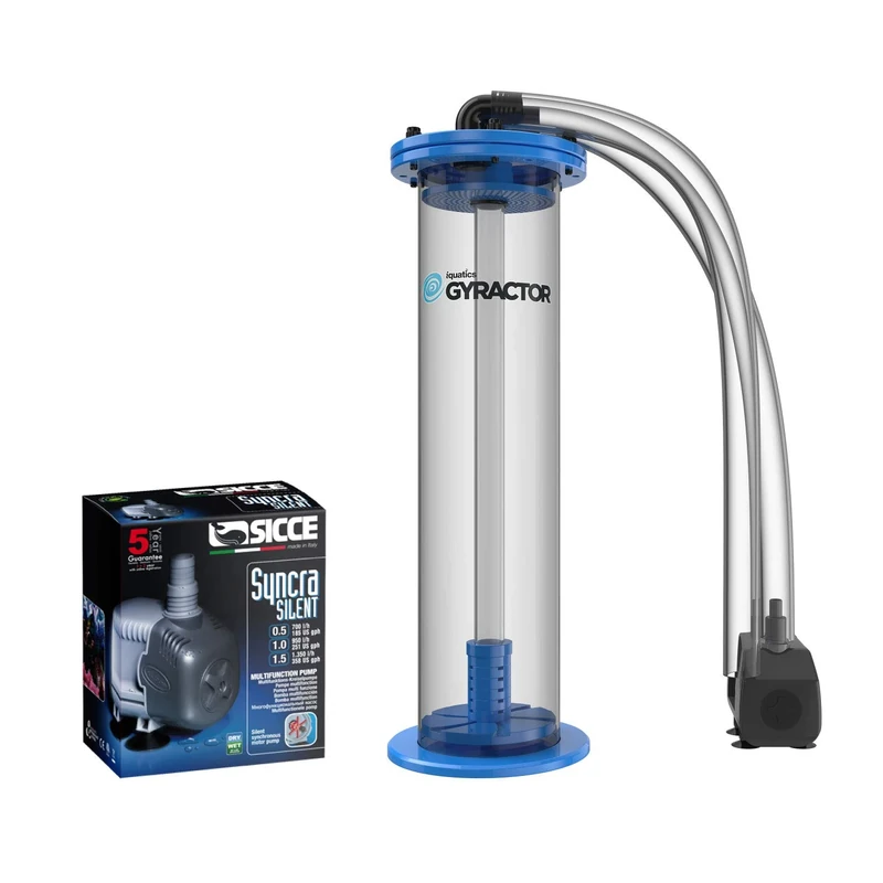iQuatics Gyractor 1000 - Bio Pearl Fluidised Media Reactor, with Pump