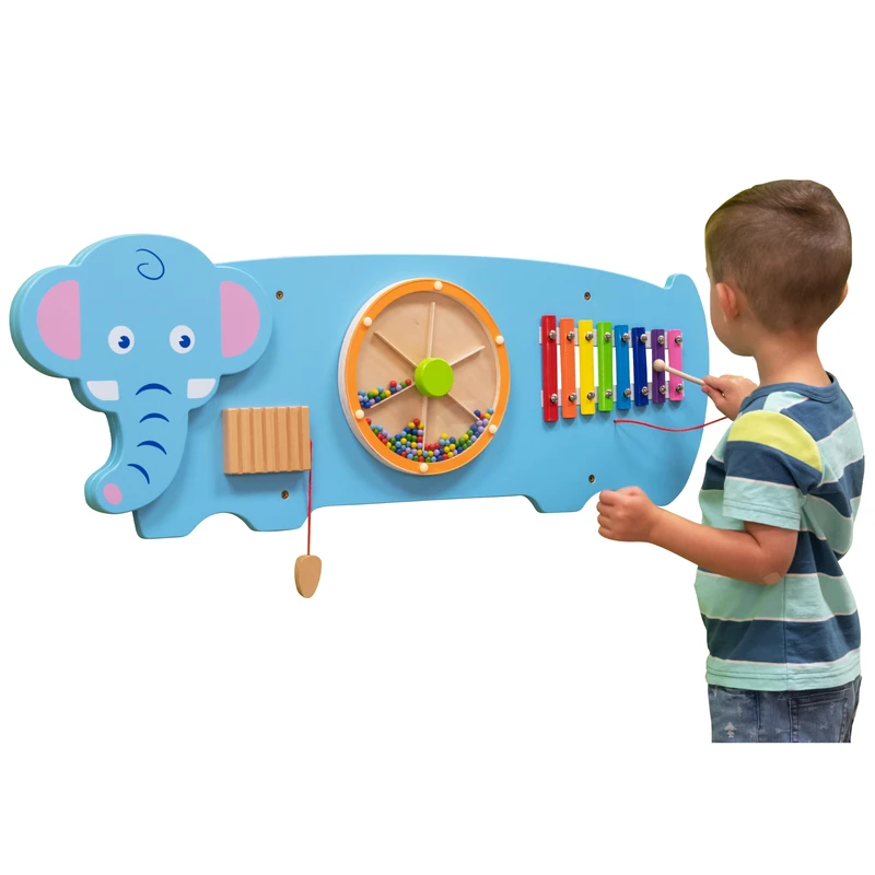 SPARK & WOW Elephant Activity Wall Panel, Ages 18m+