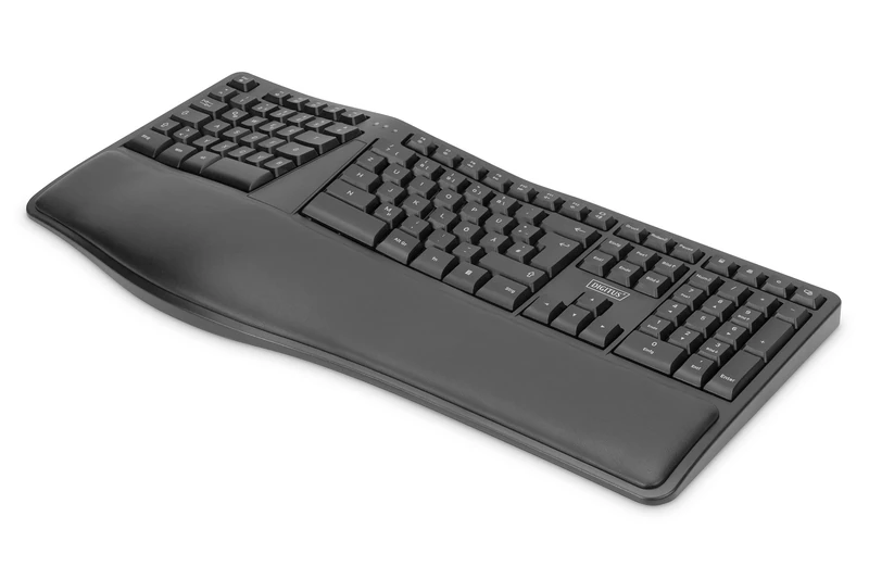 Digitus Ergonomic Wireless Keyboard - QWERTZ German Layout