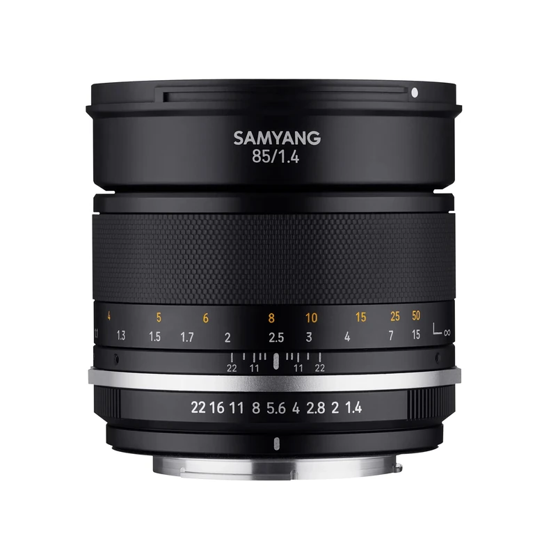 Samyang MF 85mm F1.4 MK2 AE Manual Focus Lens for Nikon F Black
