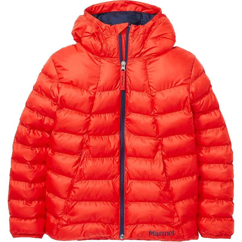 Marmot Featherless Hoodie Jacket Kids Jacket - Victory Red, Large