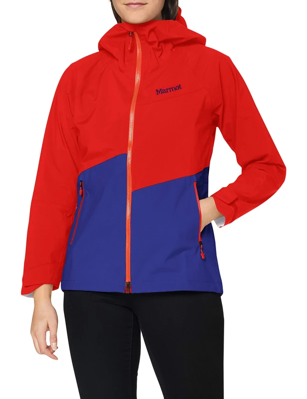 Marmot Evodry Clouds Rest Jacket Women's Jacket - Victory Red/Royal Night, Large
