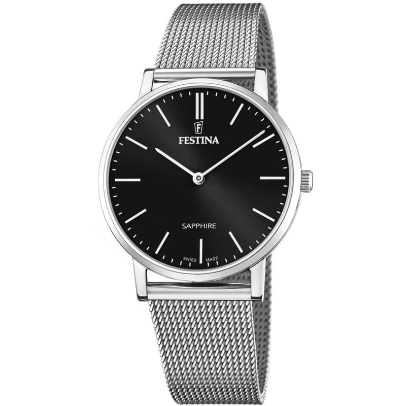 Festina Swiss Made Mens Watch with Steel Mesh Bracelet F20014/3