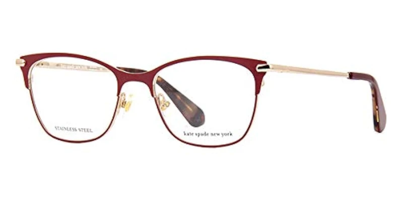 Kate Spade Bendall LHF/17 BURGUNDY Eyewear Women's Steel, Standard, 50