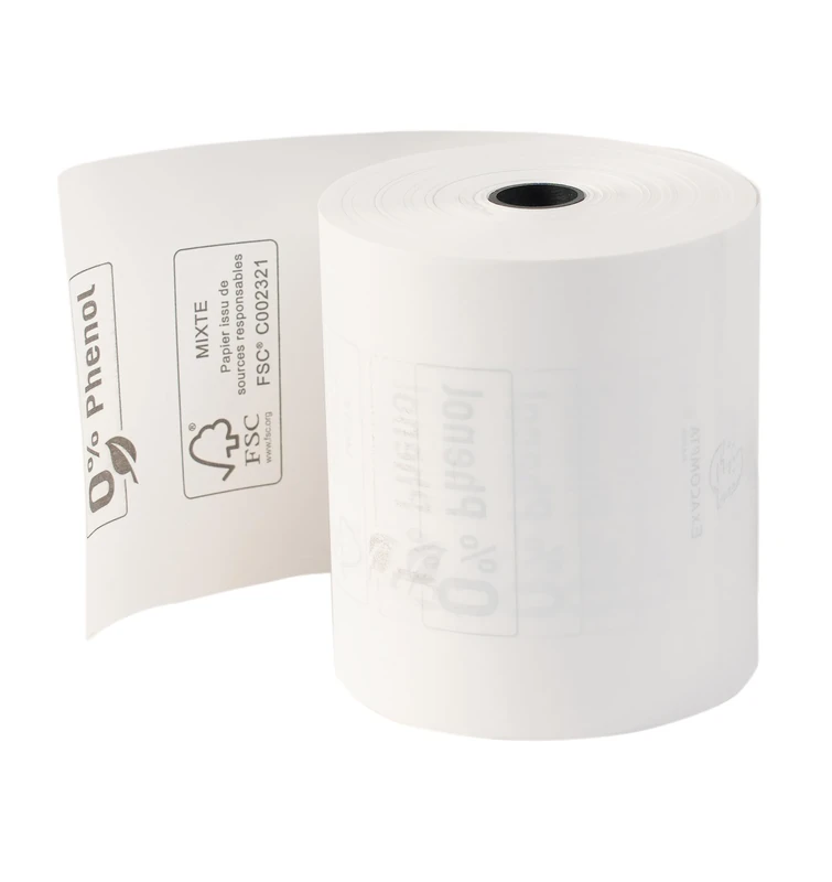 Exacompta - Ref 43818E - Cash Register Receipt Roll (Pack of 10 Rolls) - 80mm Width x 76m Length, Suitable for Shops, Kiosks, Cafés, Restaurants, Card Payments