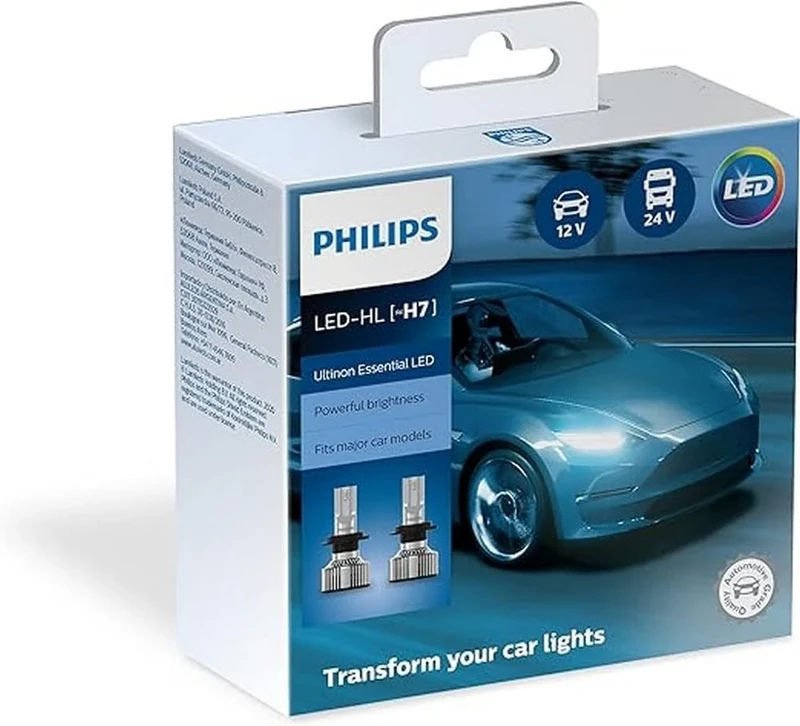 Philips Ultinon Essential LED Car Headlight Bulb (H7) 6.500K