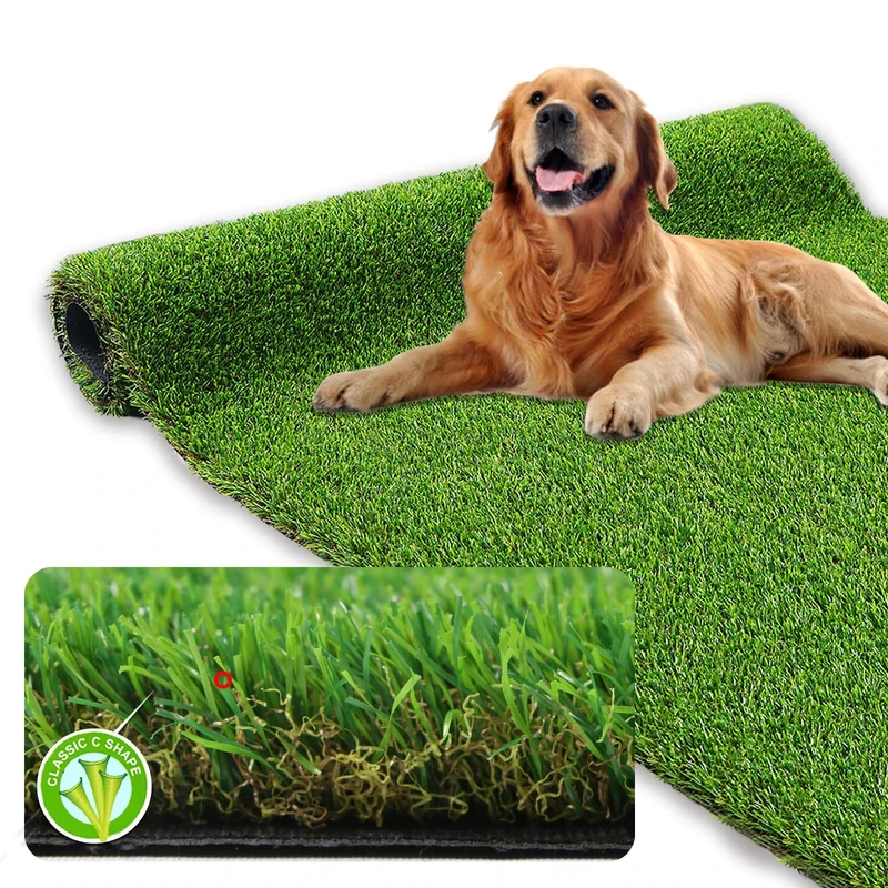 XLX TURF Realistic Artificial Grass Rug Indoor Outdoor Patio - 3ft x 5ft, Thick Synthetic Fake Grass Dog Pet Turf Mat Decor Garden Lawn Landscape