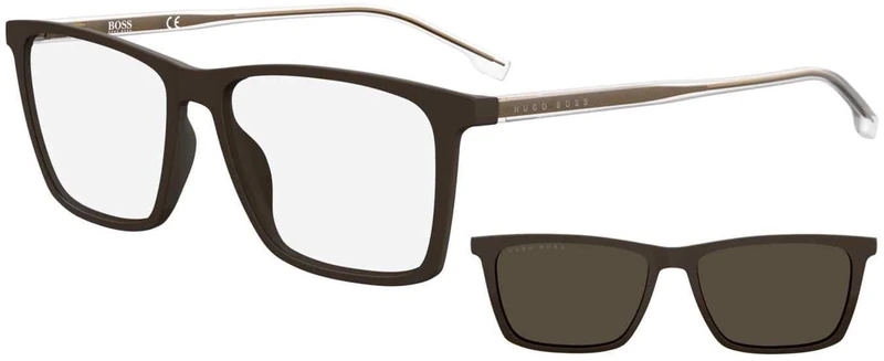 BOSS Men's 1151/Cs Sunglasses, Black/White, One Size