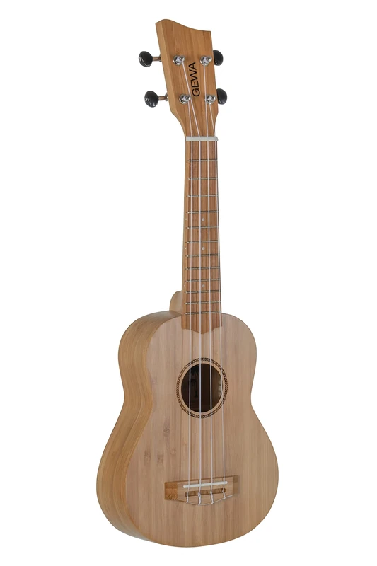GEWA Soprano Ukulele Manoa - Solid Bamboo - Natural satin finish - incl. padded Gig Bag - K-SO-BB