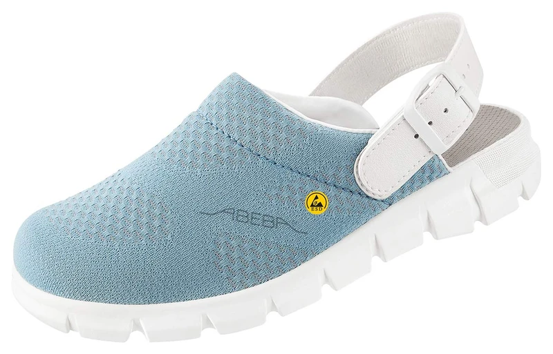 Abeba 37326 Dynamic ESD Clogging OB, A, E, FO, SRC, Light Blue, Size 38