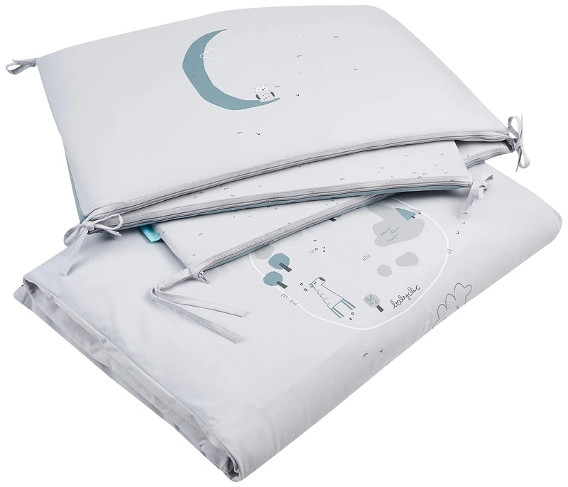 Babyclic Pack Bedspread (Bedspread + Protector + Filling) Delta Green Ocean Blankets - Image 1