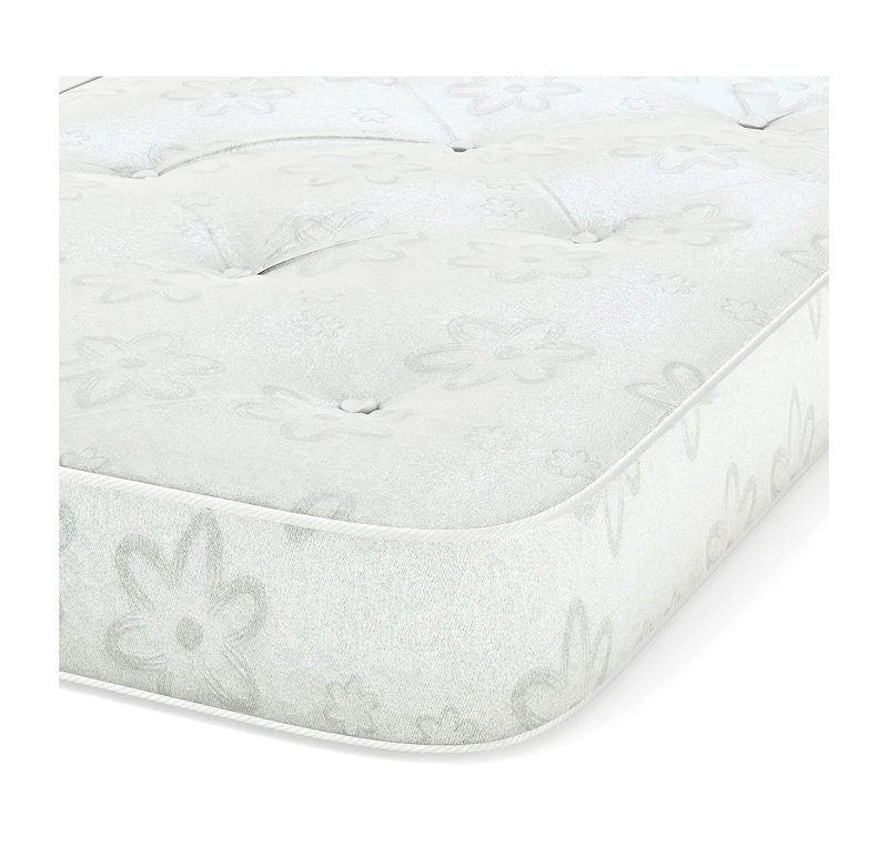 STRICTLY BEDS&BUNKS Quilted Sprung Mattress, Cotton, Double - Image 1