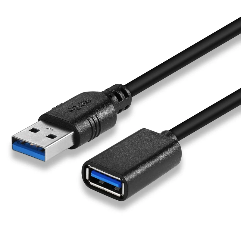 UYGHHK USB Extension Cable, USB 3.0 A Male to A Female Lead, 5Gbps High Speed AM to AF Data Transfer Extender for USB Keyboard, Disk Webcam Mouse Hard Drive Printer