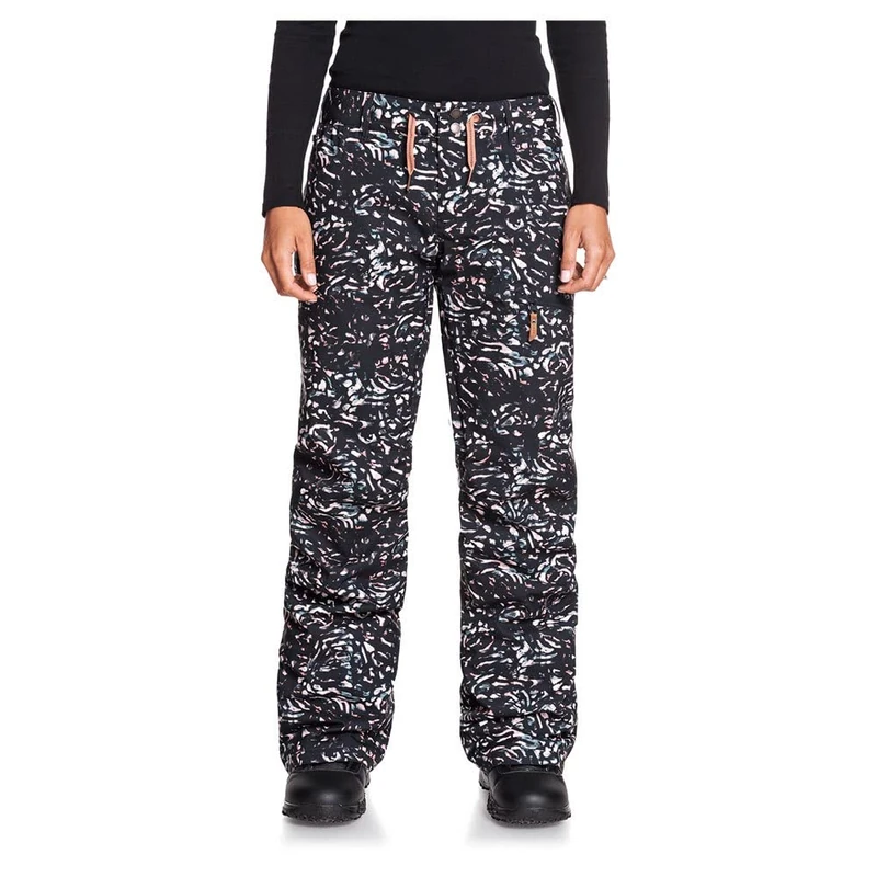 Roxy Nadia Printed - Snow Pants for Women Snow Pants - True Black Izi, Large
