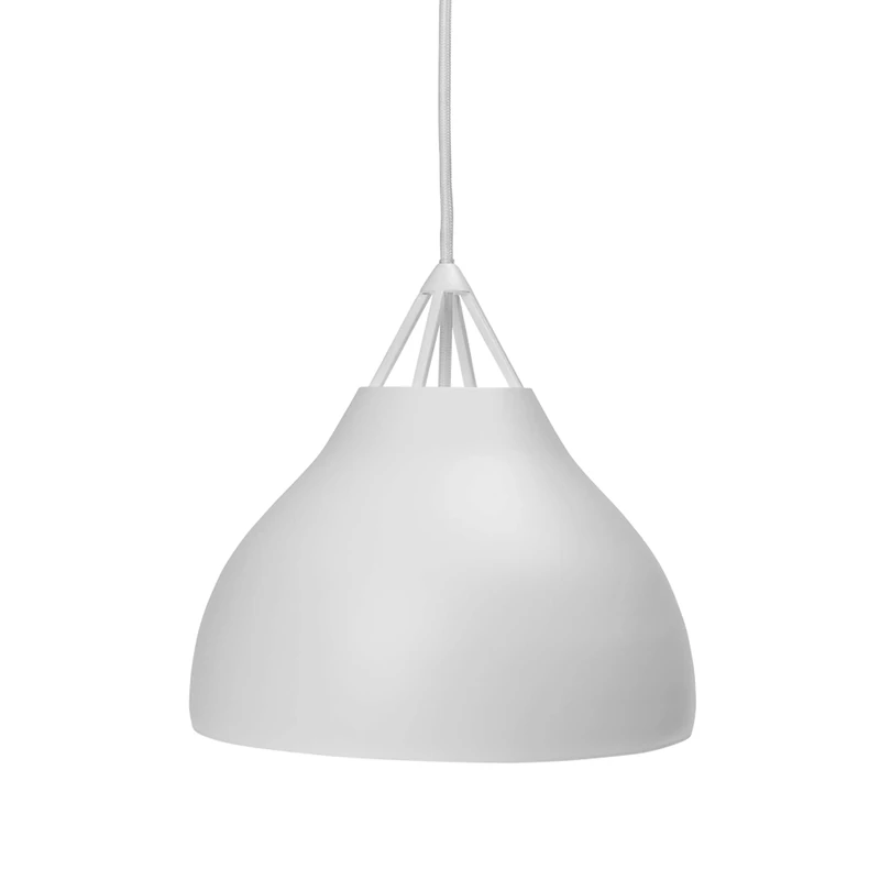 Dyberg Larsen Pyra Pendant Light, 29 cm Diameter, Matt White