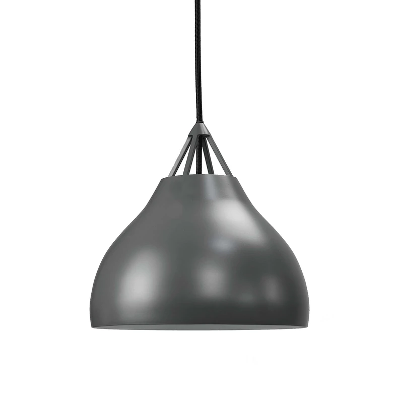 Dyberg Larsen Pyra Pendant Light, 23 cm Diameter, Matt Gray