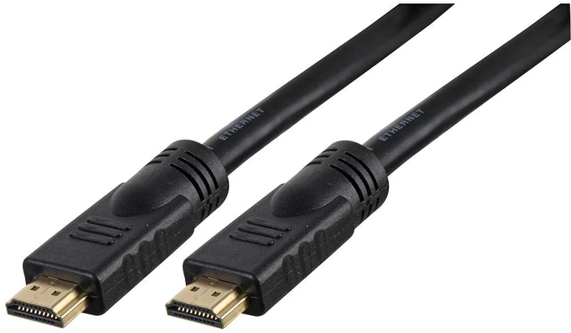 Pro Signal PSG91404 High Speed HDMI Lead with Ethernet, Active Male to Male, Gold Plated Connectors, 20 m, Black