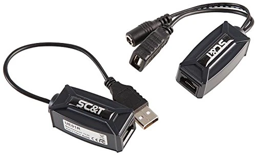 Pro Signal 1-Port USB Cat5e/6 Extender – USB 1.1, Up to 70m Full Speed, Transmitter & Receiver Included – PSG90992