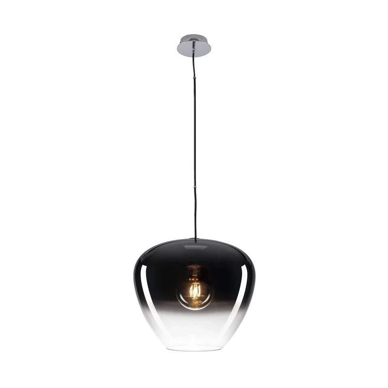 SLV Pendant Light PANTILO Convex 40 / Living-Room lamp, Indoor Lighting, Dining-Room Drop Light, LED, Ceiling Light / E27 40W Chrome