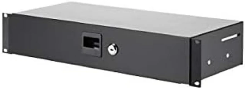 Adam Hall 19" Parts 87402 S - Rack Drawer 2 U Steel with 200 mm Depth