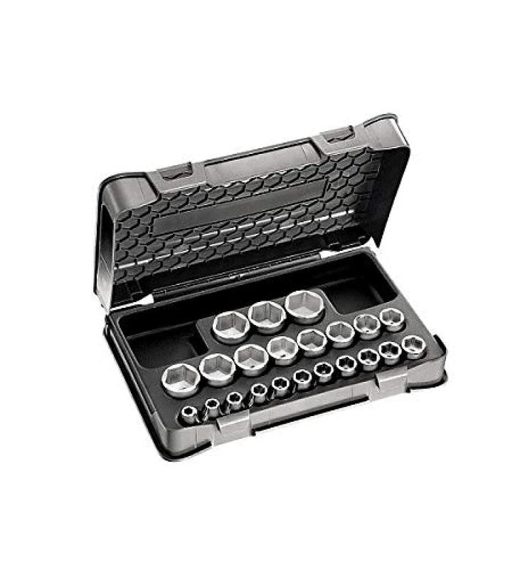 USAG U02359222 - 235 1/2 EN/C22 - Assortment with hexagonal sockets in ABS case (22 pcs.)