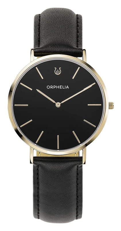 Orphelia Mens Analogue Watch Violiso Black Leather - Image 1