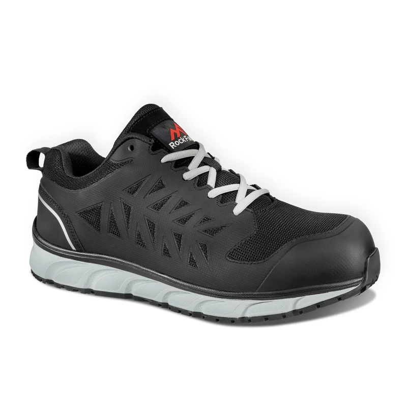 Rock Fall Fly Lightweight Safety Steel Toe Cap Safety Trainer Unisex, Water Repellent Safety Boots, SRC Slip Rated Work, Lightweight and Breathable UK 5