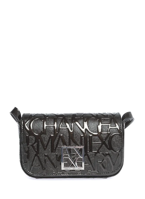 Armani Exchange Women's Liz Small Crossbody, black, ONE SIZE