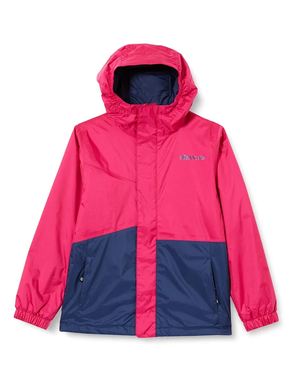 Marmot Precip Eco Functional Jacket Children's Functional Jacket - Very Berry/Arctic Navy, Large