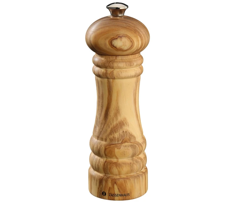 Zassenhaus Berlin 023367 Olive Wood Pepper Mill Height 18 cm Natural