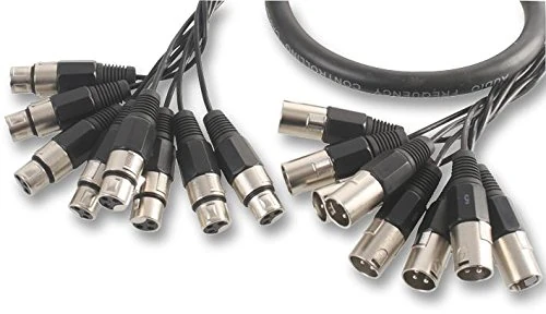 Pro Signal 6m 8-Way XLR Male to Female Loom – Balanced Audio Snake Cable | Studio & Stage Use - PSG08151