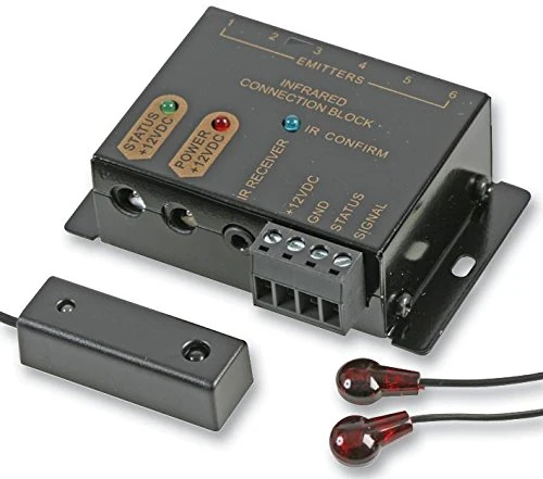 PRO SIGNAL IR Repeater Kit – 1 IR Receiver & 6 Emitters – Works with All Major AV Remotes – PSG03190