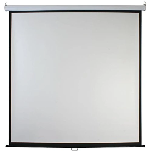 PRO SIGNAL 85" 1:1 Manual Projector Screen – Wall or Ceiling Mount, Matte White Easy-Clean Surface, Auto-Lock Mechanism – PSG03363 MKII