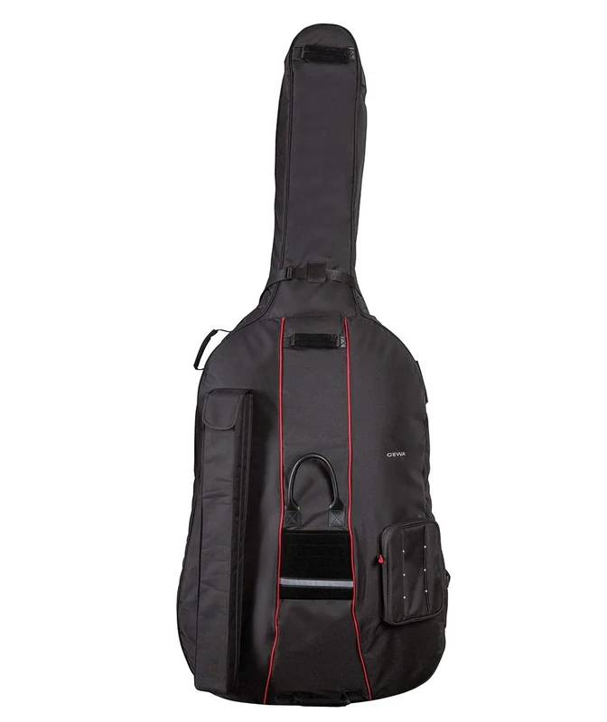 GEWA Double Bass Gig-Bag Prestige 3/4 - 25mm padding, bow pocket, sheet music pocket, backpack straps