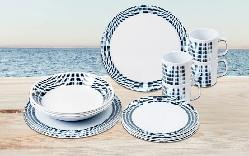 BRUNNER BlueBay 0830160N.C6T Tableware Set 16 Pieces 4-Piece