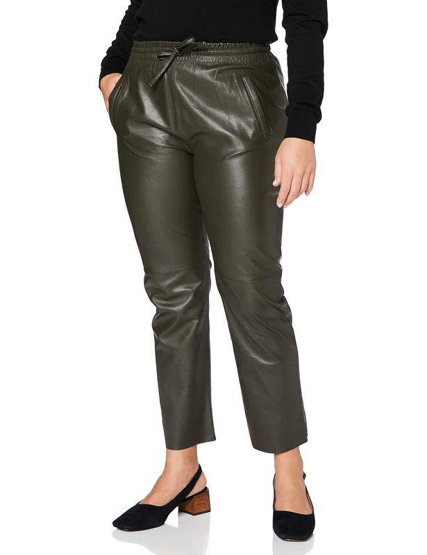 Oakwood Gift Women's Trousers, Dark Khaki, L - Image 1