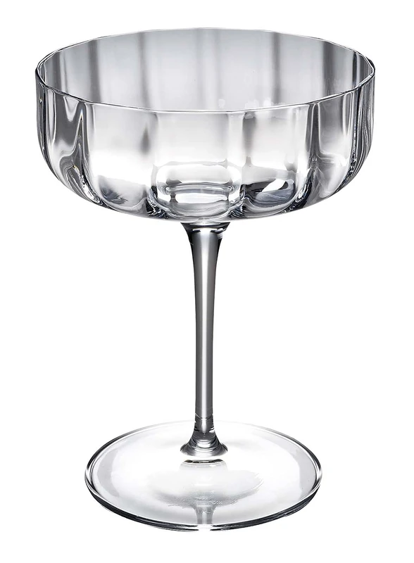 Luigi Bormioli Jazz Cocktail Glasses 4 Set x 300ml Crystal Glasses, Dishwasher Safe