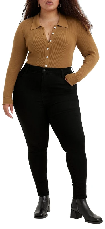 Levi's Women's Plus Size 720™ High Rise Super Skinny Jeans, Black Celestial, 18 L - Image 1