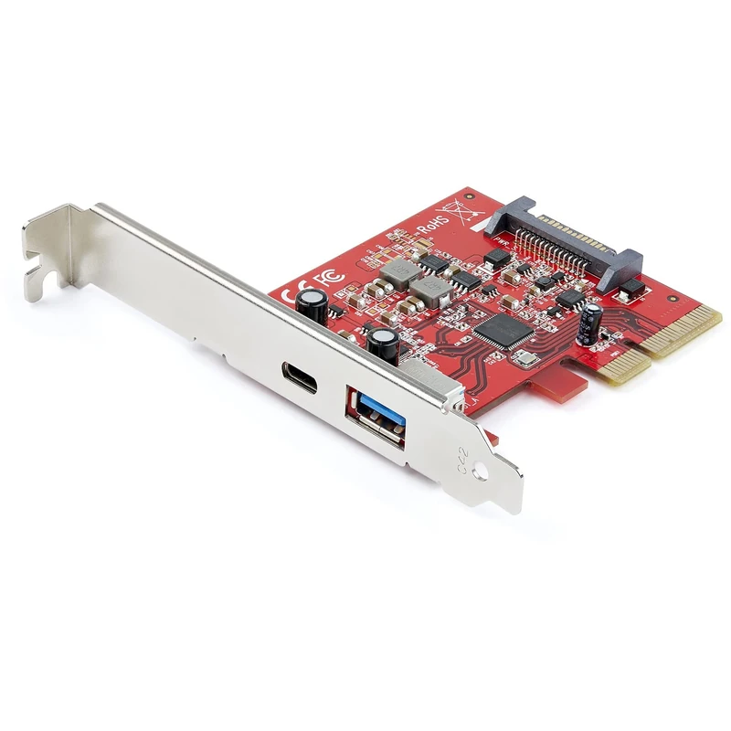 Startech.Com 2 Port 10Gbps Usb A And Usb C Pci Express Host Controller Card Adap
