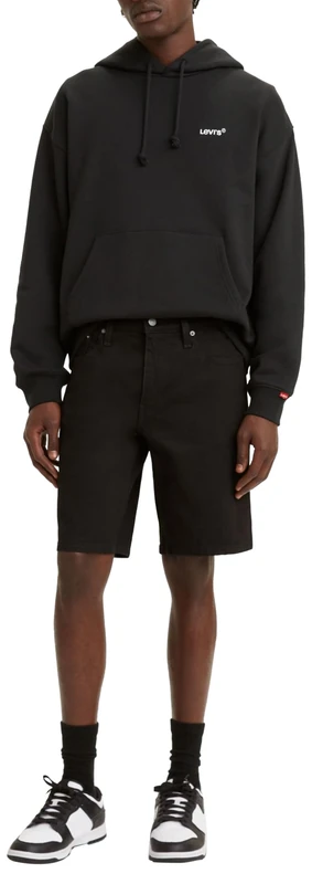 Levi's Men's 405 Standard Shorts Denim Shorts, Black Rinse Adv Short, 29W