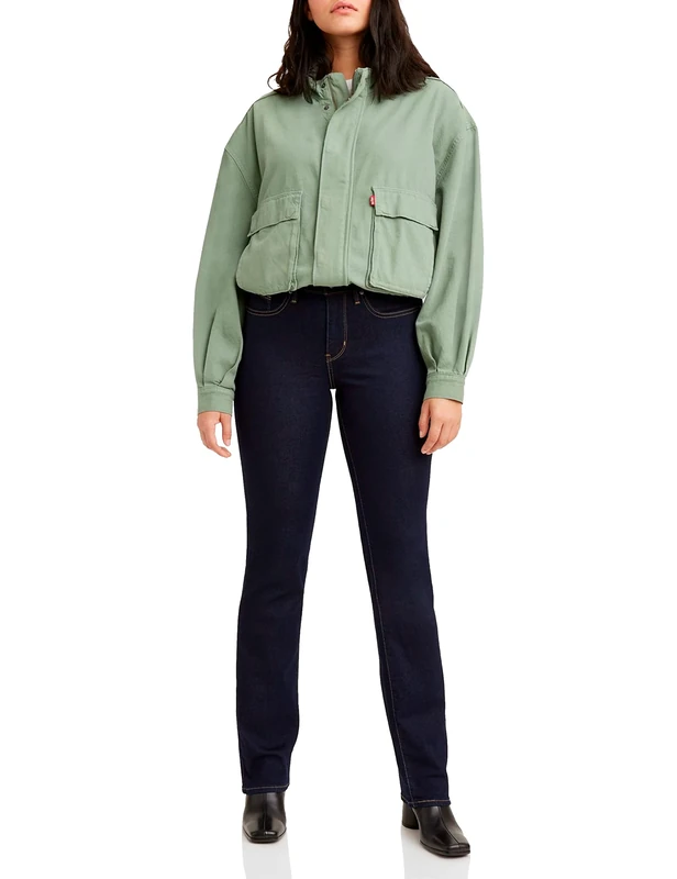 Levi's Women's 314 Shaping Straight Jeans, Darkest Sky, 27W / 32L