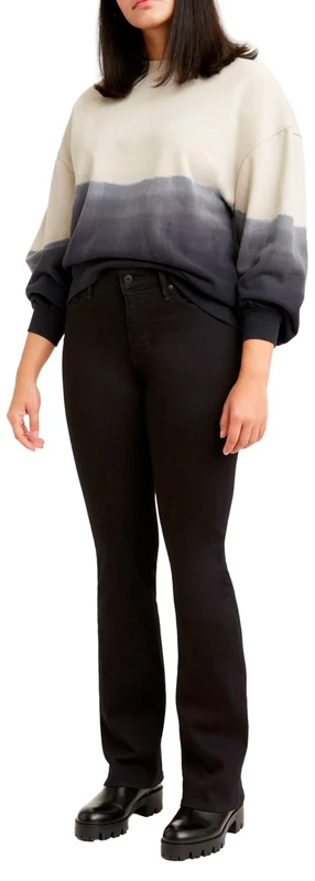 Levi's Women's 315 Shaping Bootcut Jeans, Black and Black, 26W / 32L