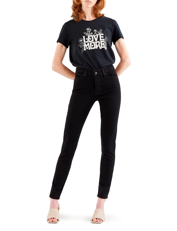 Levi's Women's 310 Shaping Super Skinny Jeans - Black Squared