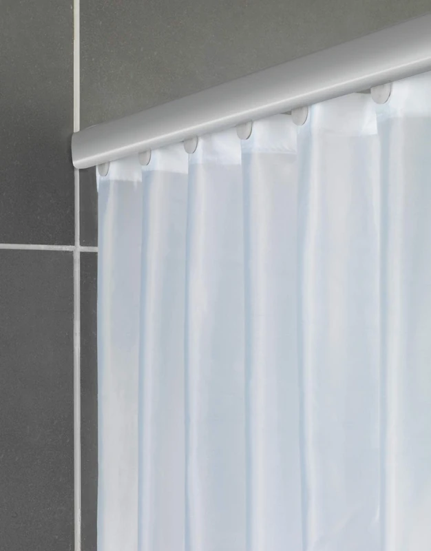 Wenko Shower Curtain Rail 125-210 cm, Chrome, 125-210 cm