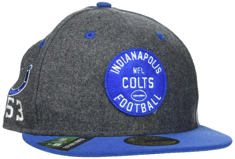 New Era Indianapolis Colts Official Nfl Sideline Home 59Fifty Fitted Cap Men's Cap - Blue, 7 - Image 1