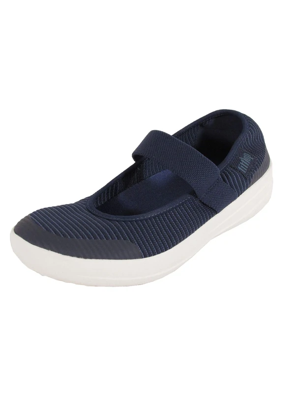 Fitflop Women's Uberknit Mary Janes Flat, Royal Blue, 4 UK