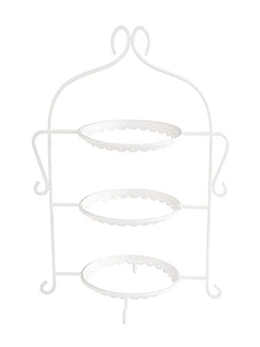 APS Romantic Serving Rack without Plate for 3 Plates up to 17.5 cm Diameter 22.5 x 16.0 x 32.0 cm White - Image 1