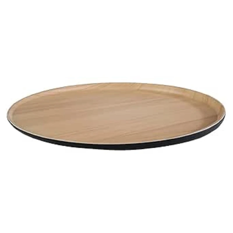 APS 84944 Tray Melamine 31.5 cm x 2.5 cm Beige/Black
