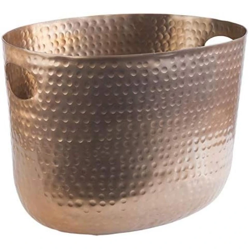 APS 36111 Wine/Champagne Cooler 30 x 23.5 cm H 23 cm Aluminium Copper Look Hammered Finish